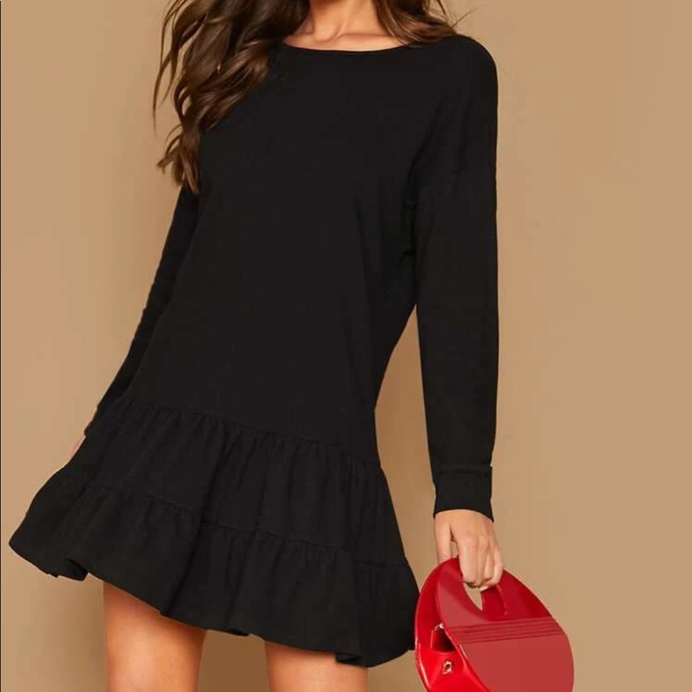 Long sleeve baby doll dress